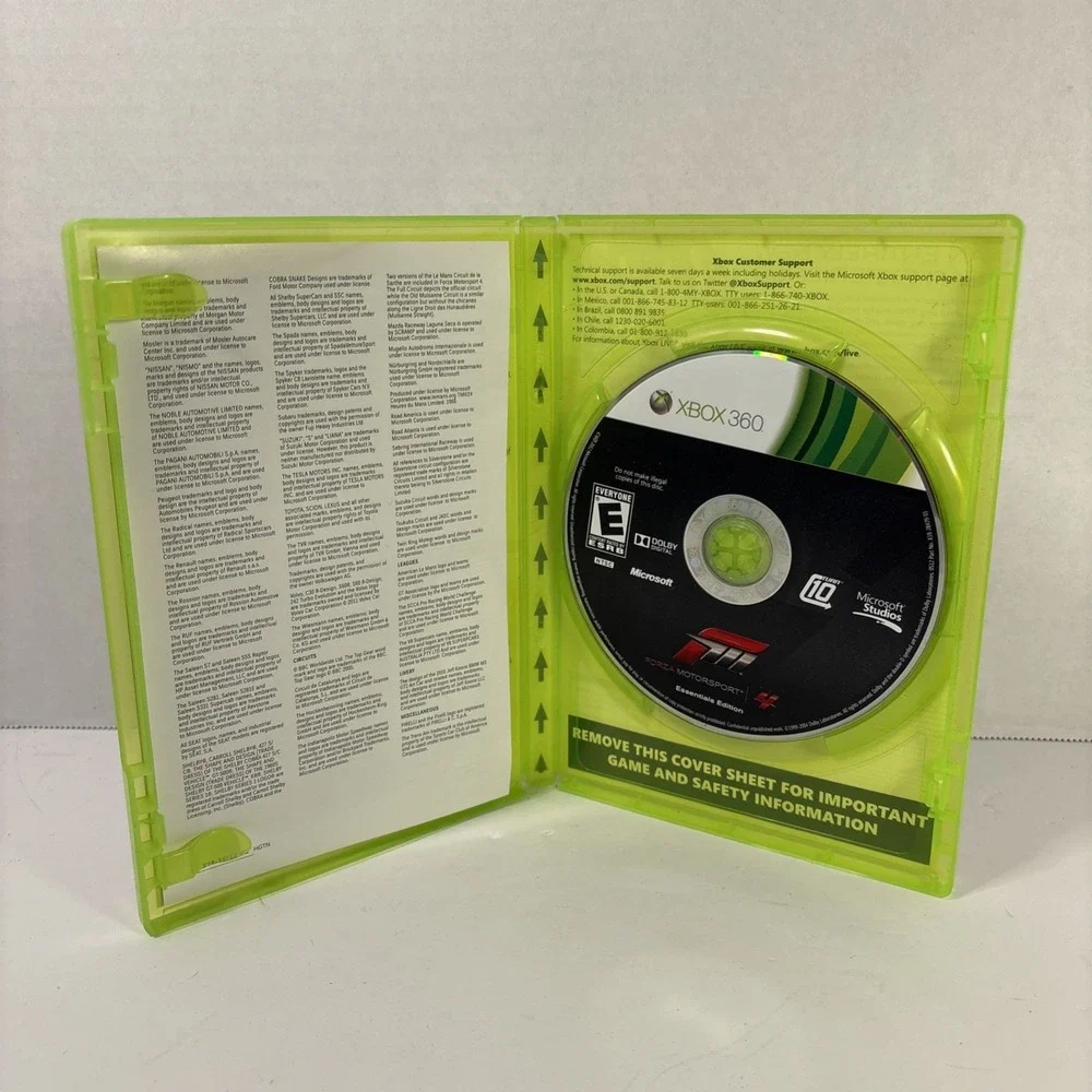 Forza Motorsport 4 Essentials Edition Xbox 360 Microsoft Turn 10 Racing Game